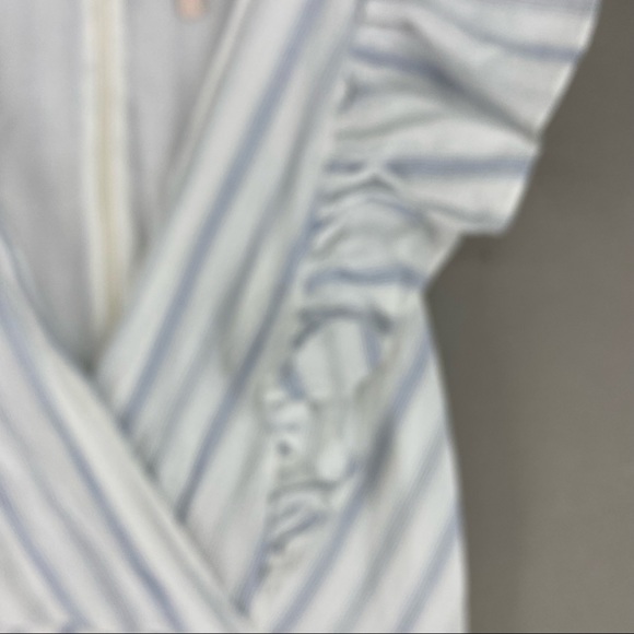 8 REBECCA TAYLOR MIDI STRIPED SUNDRESS RUFFLE FLOUNCE ADULT LADIES 918281d747 - Picture 6 of 15